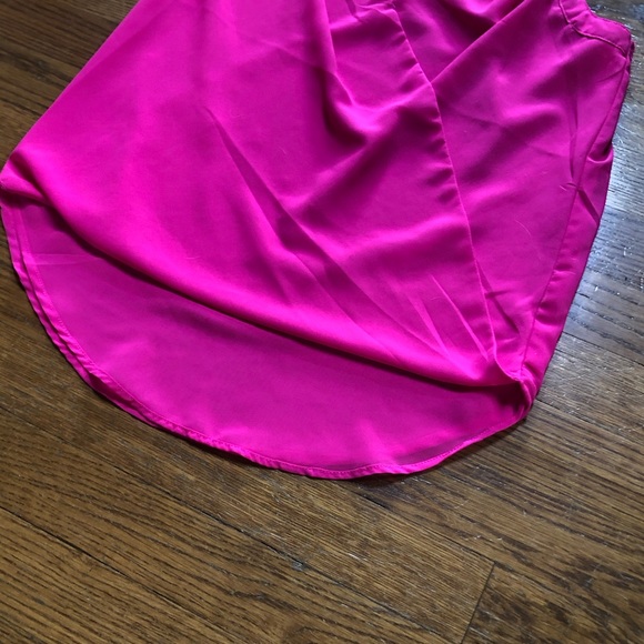 NWT Pink High Low V-Nexk Tank Top - Picture 4 of 7